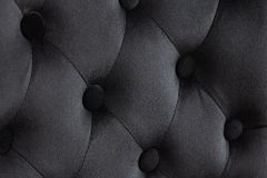 Chesterfield Stuhl CASTLE schwarz Samt Gummiholz Ziernieten