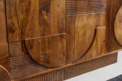 Massives Sideboard ART DECO 170cm braun smoke Mangoholz 3D-Front