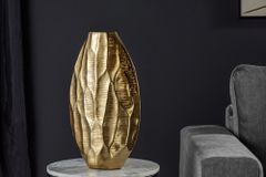 Elegante Vase ORGANIC ORIENT 44cm gold Hammerschlag Design