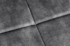 Moderner Hocker SCANDINAVIA grau Samt schwarze Metallbeine Fußhocker