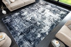Design Teppich MODERN ART XXL 350x240cm grau anthrazit Kurzflor Indoor-Teppich