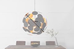 Moderne Design Hängeleuchte INFINITY HOME 70cm schwarz gold Pendelleuchte