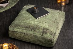 Design Bodenkissen XL MODERN ART 70cm grün abstraktes Muster Sitzpouf
