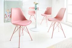 Retro Stuhl SCANDINAVIA MEISTERSTÜCK rosa