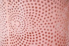 Deko Windlicht CANDLELIGHT 30cm pastell-rosa Metall handmade Laterne