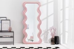 Design Wandspiegel CURVY 160cm rosa