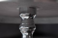 Eleganter Beistelltisch SAVOY 55cm silber poliert Dreibein mit runder Platte