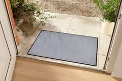 Strapazierfähige Fußmatte CLEAN 60x40cm hellgrau Fußabtreter Modern Design