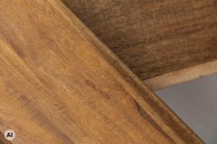 Massives 3er-Set Beistelltische MAKASSAR 45cm natur honey finish Mangoholz