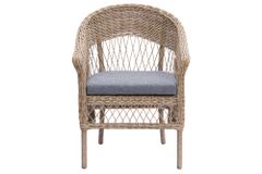 In- und Outdoor Garten-Set ELYSEE natur grau Polyrattan Aluminium inkl. Tisch Kissen