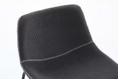 Industrial Design Stuhl DJANGO grau Cord mit Metallgestell