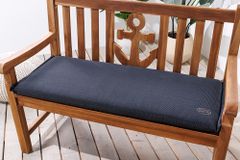 Outdoor Kissen ROG 45x110cm anthrazit Sitzkissen Polster-Auflage für 2-Sitzer Bank