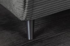 Retro Schlafsessel SMART MULTIFUNCTION 100cm grau Cord Bettfunktion inkl. Kissen