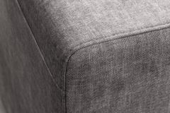 Großes Sofa LOFT 210cm grau Vogue Velours Samt 3-Sitzer Couch Taschenfederkern