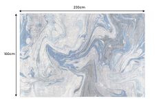 Moderner Teppich ART RUGS 230x160cm grau blau weiß Flachgewebe Indoor