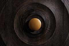 Handgearbeitetes Sideboard GOLDEN SUNSET 140cm schwarz mit 3D Schnitzereien gold Mangoholz Metallbeine