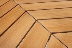 Runder Gartentisch DESIGNO 120cm natur Holz-Design greige Metall In- und Outdoor