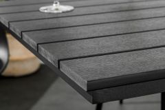 Moderner Bistrotisch DESIGNO 70cm anthrazit Aluminium wetterfest Outdoor Gartentisch
