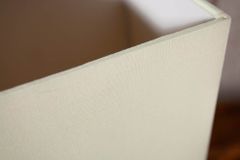 Handgearbeitete Treibholz Tischleuchte EUPHORIA 45cm beige mit Leinenschirm