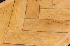 Massive Sitzbank MOSAIK 160cm natur Pinienholz recycelt