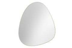 Moderner Wandspiegel NOEMI 70cm natur Eiche Massivholz handmade asymmetrisches Design