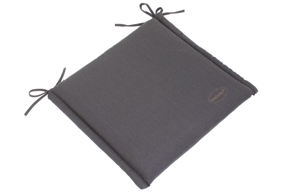 Outdoor Kissen ROG 46x48cm anthrazit Sitzkissen Polster-Auflage für Gartenstuhl