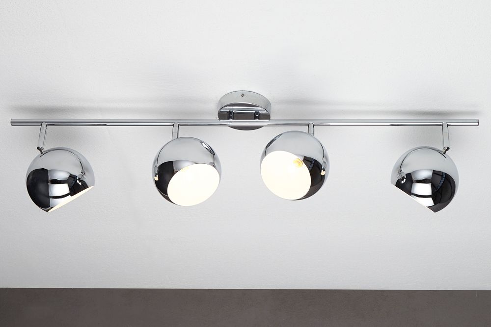 Moderne Deckenleuchte BUBBLE  105cm silber Chrom Pendelleuchte