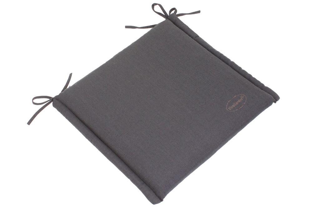 Outdoor Kissen ROG 40x42cm anthrazit Sitzkissen Polster-Auflage für Gartenstuhl