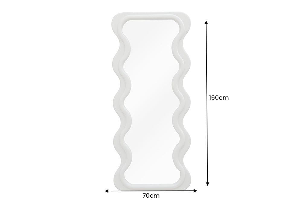 Design Wandspiegel CURVY 160cm greige