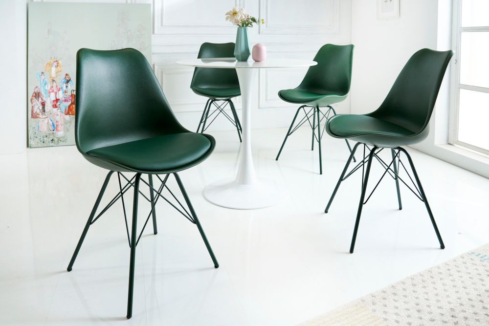 Retro Stuhl SCANDINAVIA MEISTERSTÜCK dunkelgrün