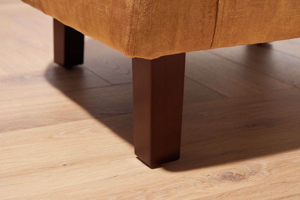 Design Lounge Sessel HEMINGWAY senfgelb Samt Armlehnen Cocktailsessel