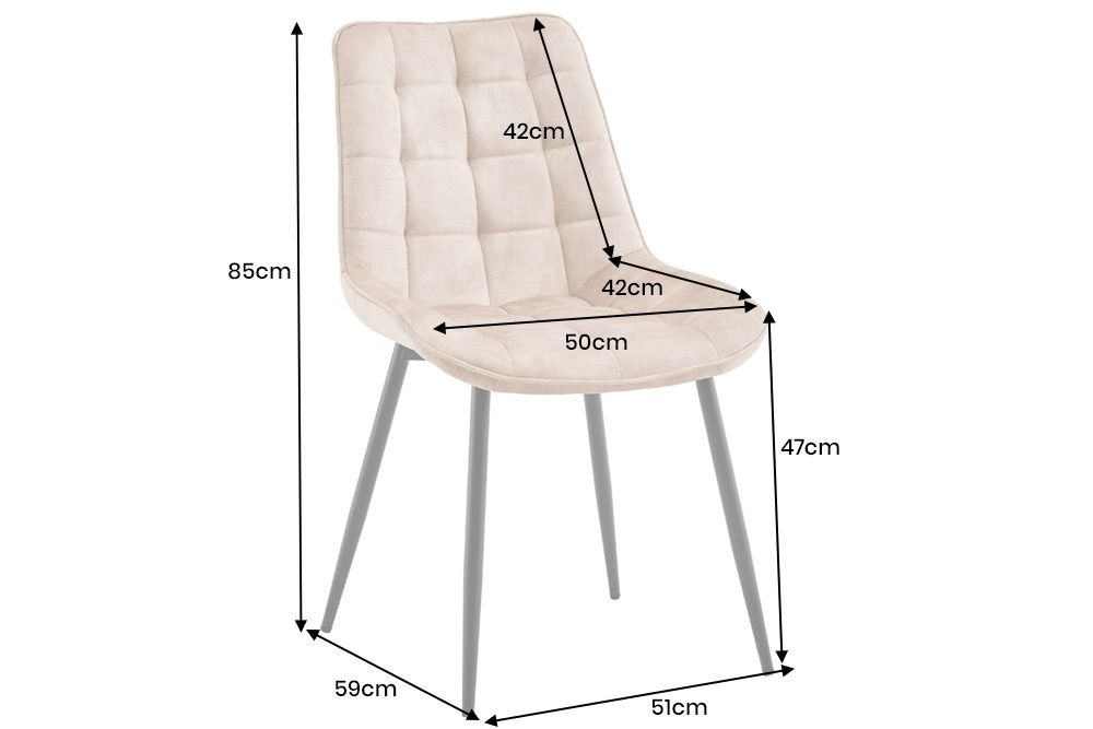 Design Stuhl ROADSTAR senfgelb Samt schwarze Metallbeine
