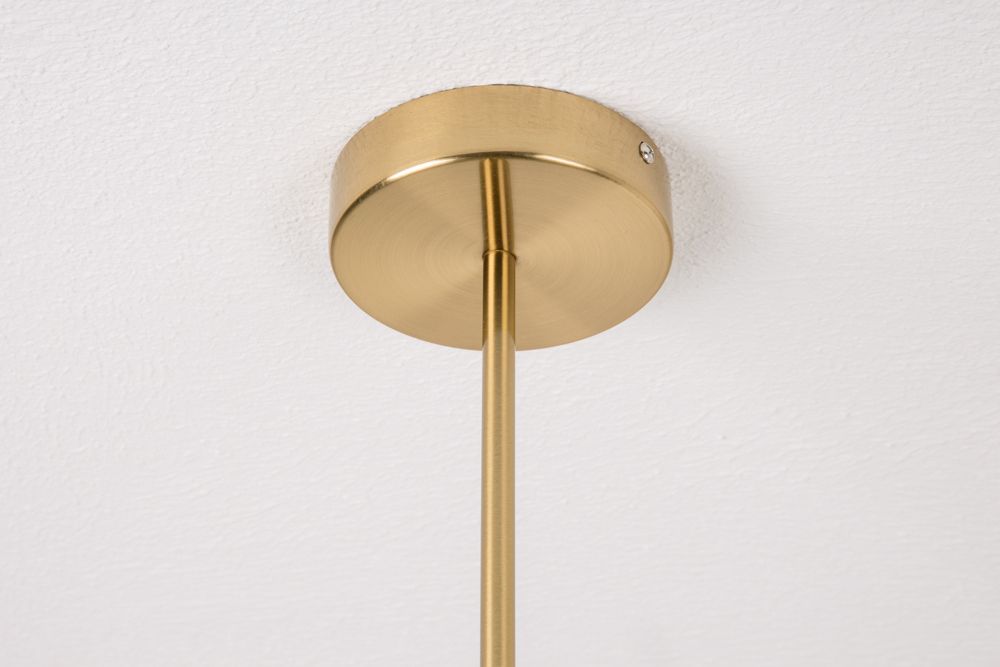 Elegante Hängelampe VARIATION 128cm gold mit sechs schwenkbaren Leuchten