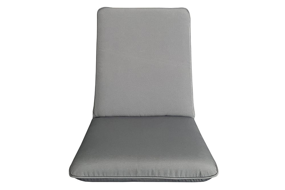 Outdoor Sitzkissen COMFORT LINE 50x100cm anthrazit für Niedriglehner-Stuhl Polsterauflage