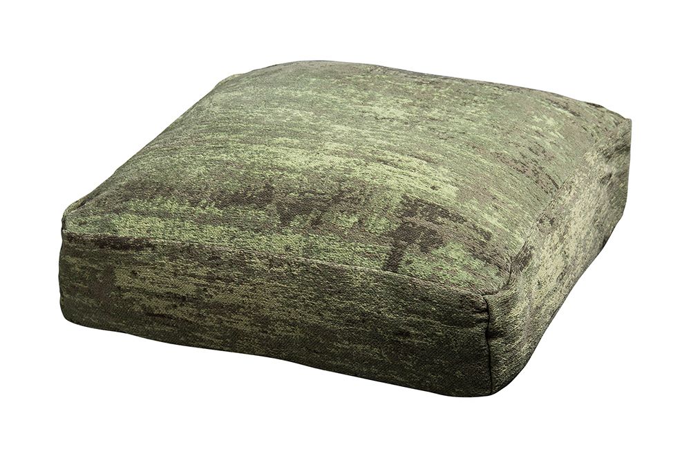 Design Bodenkissen XL MODERN ART 70cm grün abstraktes Muster Sitzpouf