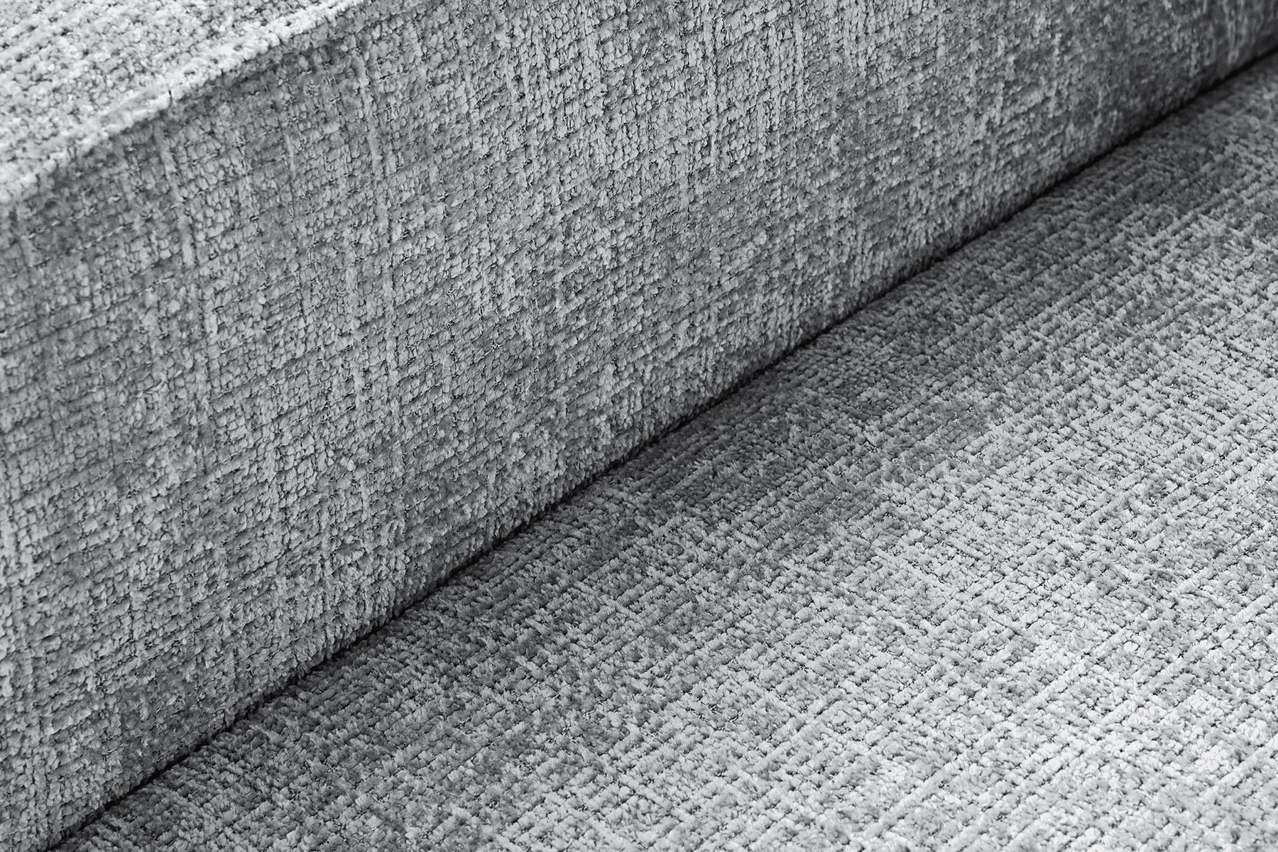 Design 3-Sitzer Sofa BOSSA NOVA 260cm grau Chenille XXL-Couch