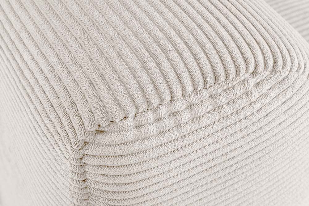 Modernes Sofa ZERO GRAVITY 240cm beige Cord 3-Sitzer Couch