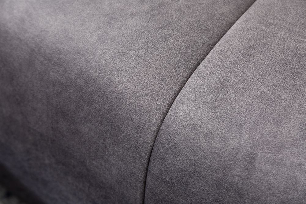 Modernes XXL Ecksofa CLAN 320cm anthrazit Samt Bigsofa inkl. Kissen