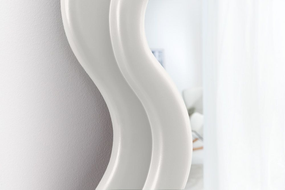Design Wandspiegel CURVY 160cm weiß