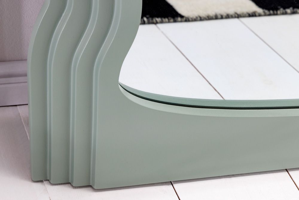 Design Wandspiegel WAVE 160cm salbeigrün