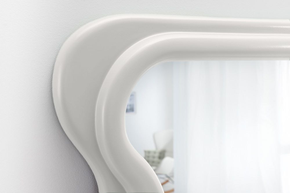 Design Wandspiegel CURVY 160cm weiß
