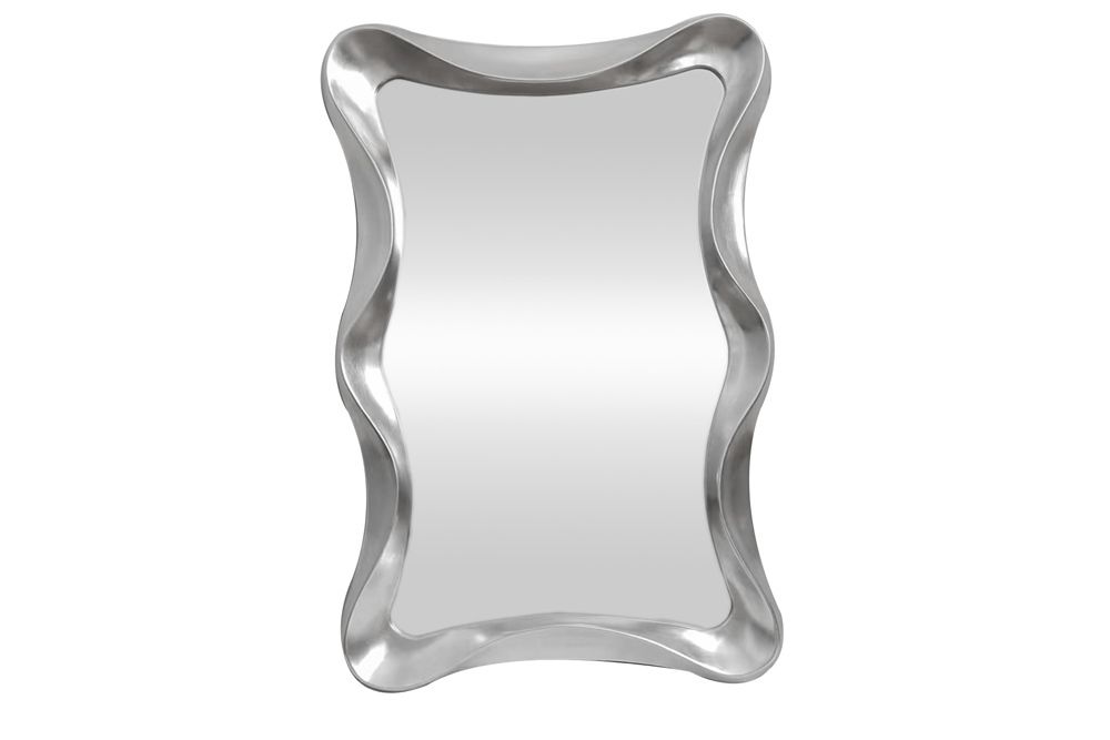 Moderner Wandspiegel ALICE 120cm silber variabel aufhängbar