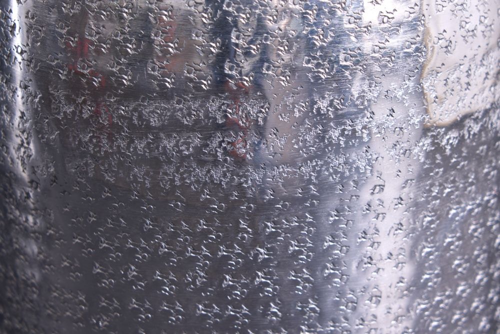 Elegante Vase ORIENTAL 50cm silber im Wild Hammerschlag Design