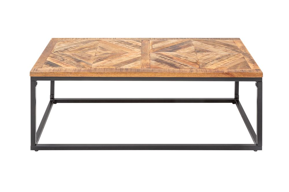 Massiver Couchtisch INFINITY HOME 100cm Mangoholz Industrial Design
