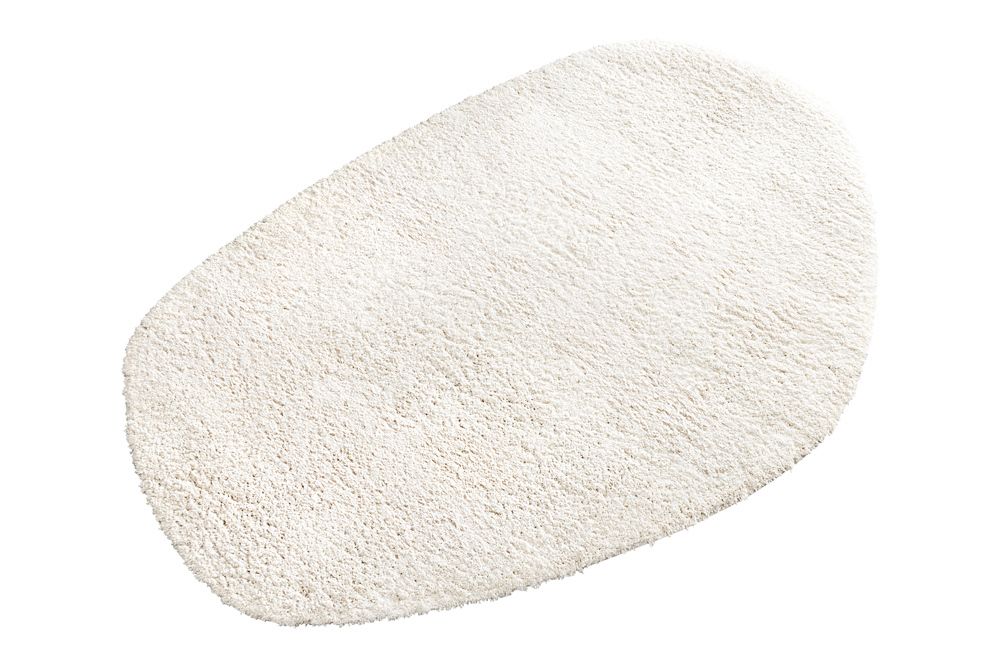 Design Teppich ORGANIC 180x120cm creme Hochflor Indoor-Teppich organische Form