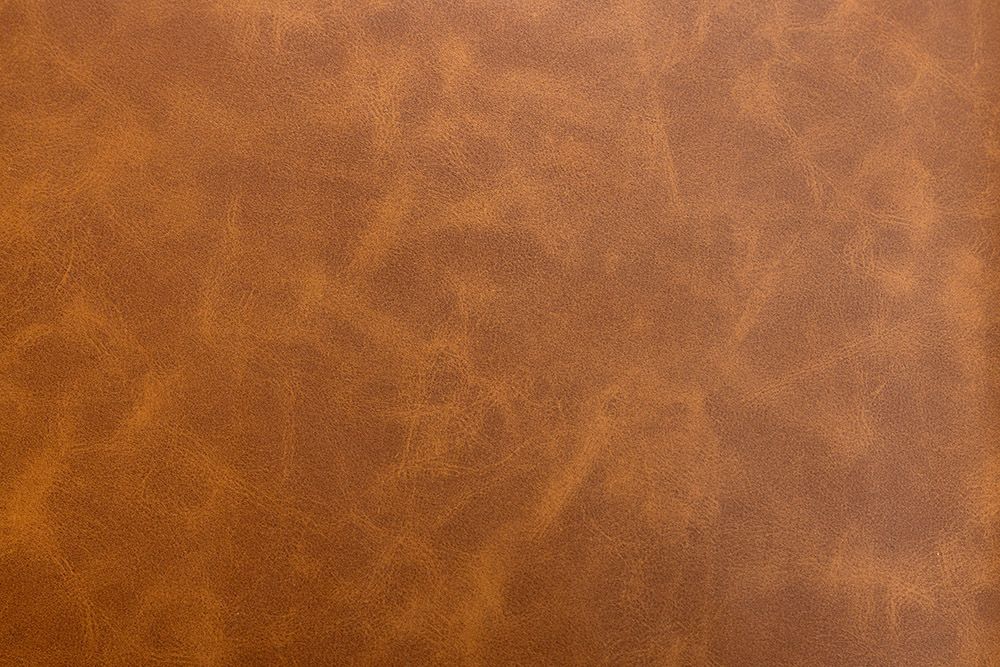 Chesterfield Stuhl CASTLE braun Kunstleder schwarz Gummiholz Ziernieten