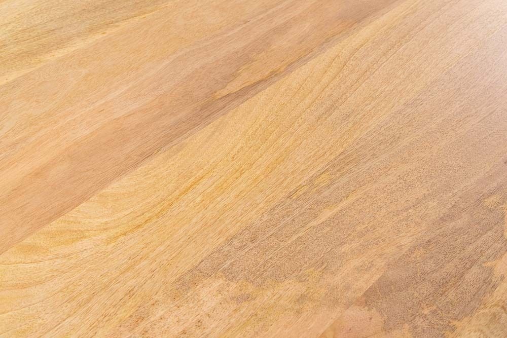 Massiver Esstisch ART DECO 240cm natur Mangoholz mit Säulenfüßen