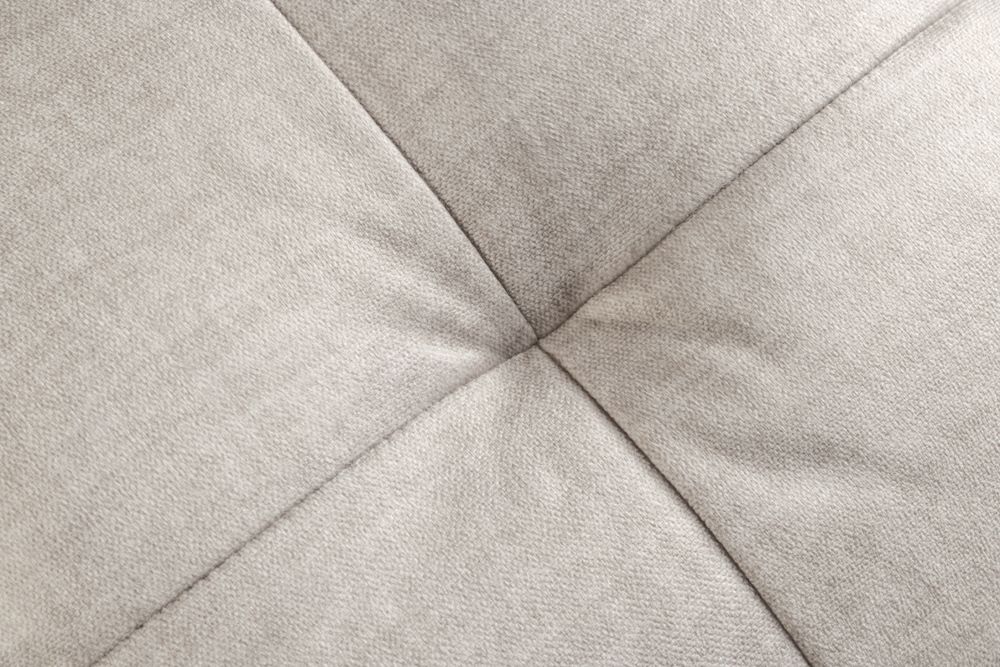 Sofa mit Schlaffunktion SMART 140cm champagner beige hochwertiger Vogue Seiden Samtstoff
