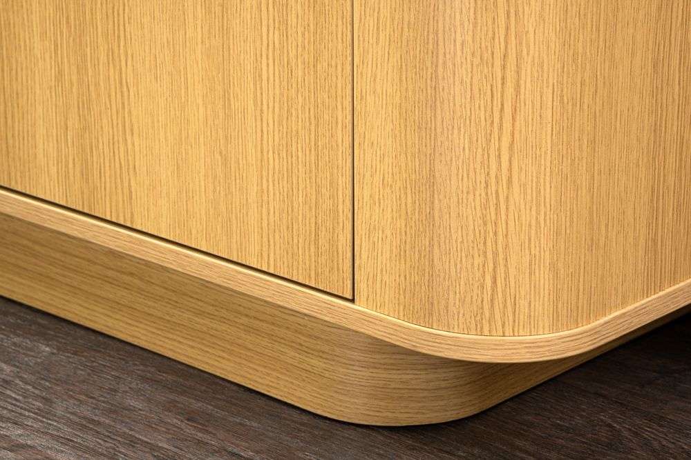 Modernes TV-Board VALHALLA WOOD 160cm natur Eichenholz Lowboard mit Stauraum
