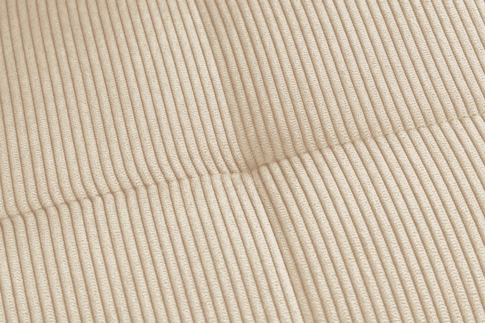 Moderner Design Stuhl TRES CHIC beige Cord schwarze Metallbeine Esszimmer